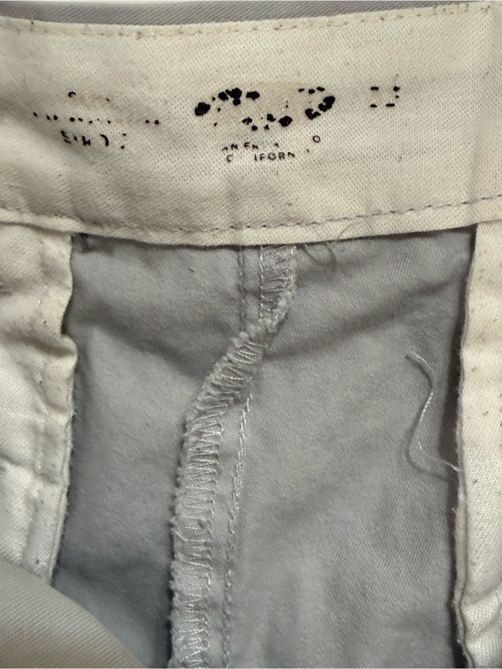 Old Navy Ultimate Slim Chino Shorts Palm Trees Gray Cotton 10” Inseam W33 - Picture 6 of 8
